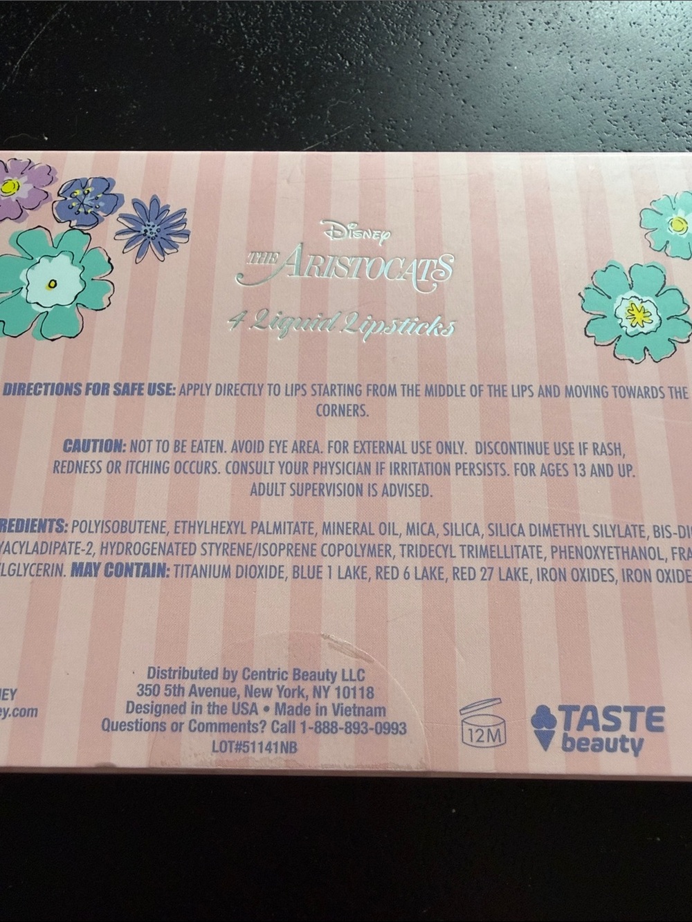 Disney The Aristocats Taste Beauty 4 liquid lipsticks - Picture 5 of 5